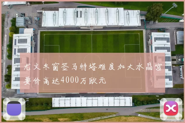 尤文冬窗签马特塔难度加大水晶宫要价高达4000万欧元